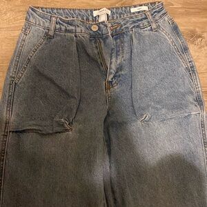Forever 21 wide leg cargo jeans